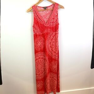 Tommy Bahama 100% linen Sleeveless Maxi Dress size M